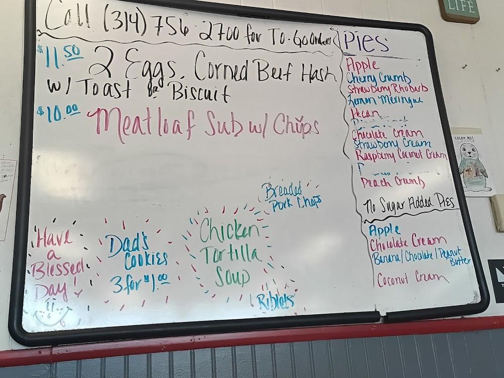 Dave's Diner Menu image 2