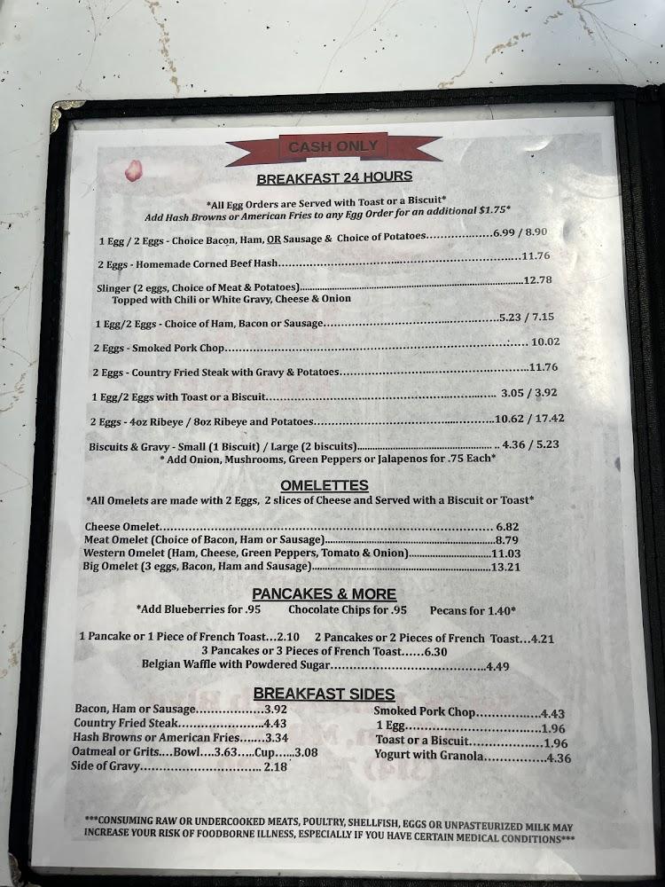 Dave's Diner Menu image 4